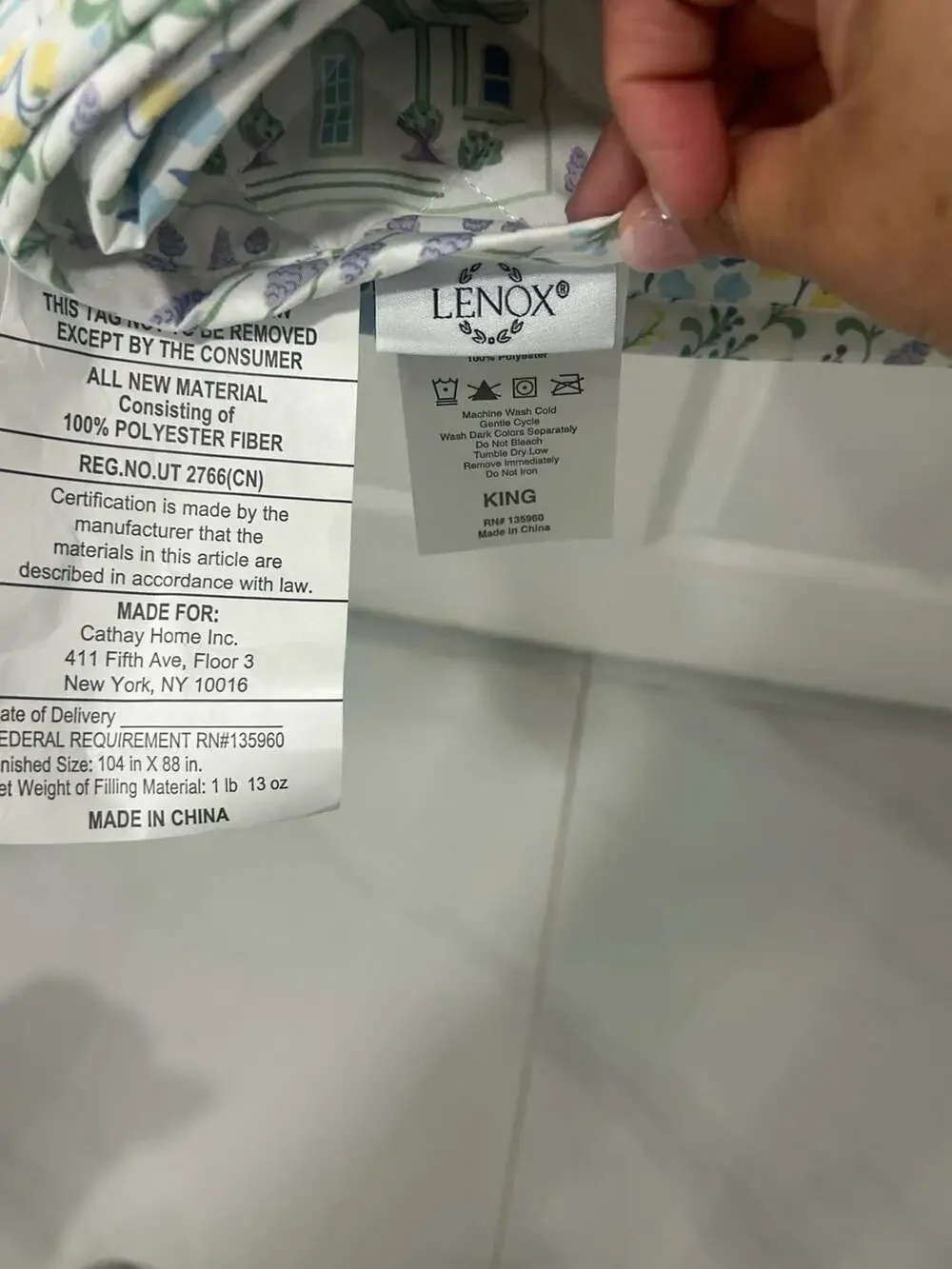 Lenox Spice Village 3-Piece Reversible King Quilt Set